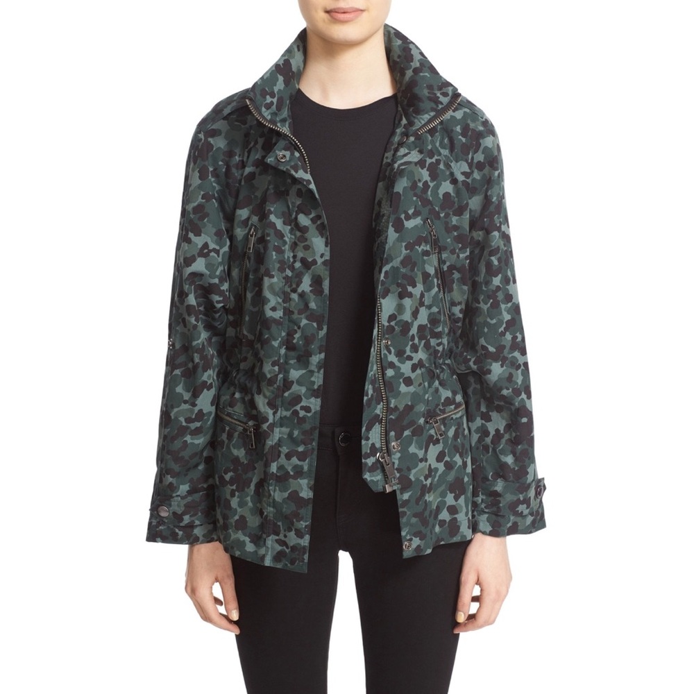 Burberry Brit women’s  Camo Print Parka jacket Sz S